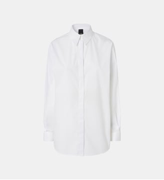 Chemise oversize en popeline - Pinko - Blanc