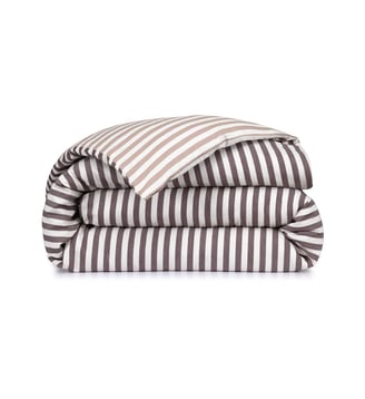 Housse de couette en satin de coton - Desforges - Truffe