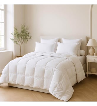 Couette Attraction - Légère - Dunlopillo - Blanc