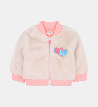 Manteau en polaire - Billieblush - Rose courage