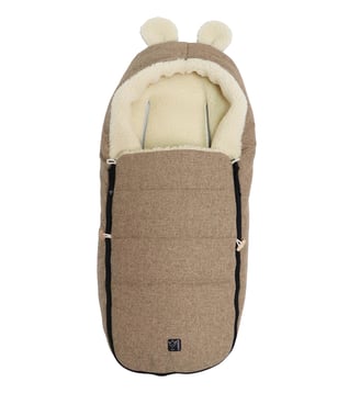 Chancelière en laine avec capuche souris - Kaiser - Marron