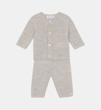 Ensemble long -  laine col rond - Tartine Et Chocolat - Écru