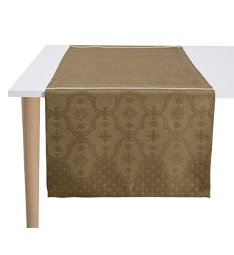 Chemin de table Grege Armoiries Le Jacquard Francais