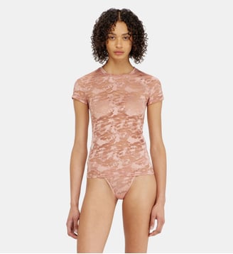 T-shirt en dentelle camouflage - Diesel - Nue