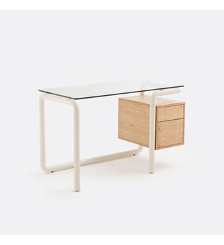Bureau 2 tiroirs - La Redoute Interieurs - Écru