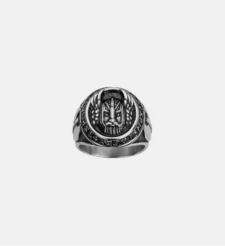 Bague Vikings en Acier 316L - Phebus - Gris foncé