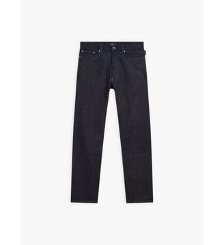 Jean's regular en coton denim brut - Agnès b. - Bleu denim