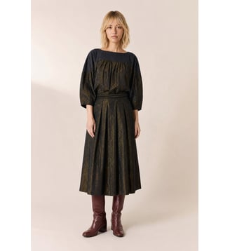 Robe Remie Stripe - Leon & Harper - Black
