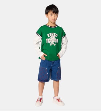 Tee-shirt manches longues - Kenzo Kids - Fougère