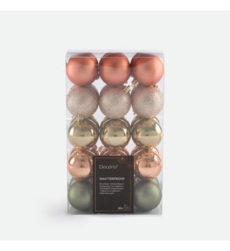 Coffret de 30 boules de Noël - La Redoute Interieurs - Multicolore