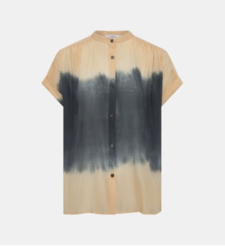 Chemise tie and die en coton et soie - CLEMMY - Gerard Darel - Anthracite