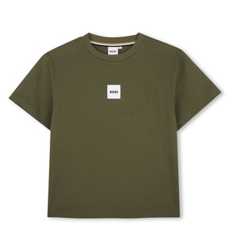 Tee-shirt manches courtes - BOSS Kidswear - Olive