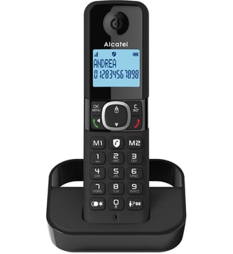 Téléphone sans fil F860 Solo Noir - Alcatel - Blanc