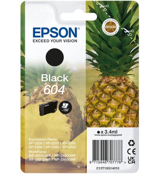 Cartouche d'encre Originale 604 Noire Standard - C13T09R14010 - Epson - Noir