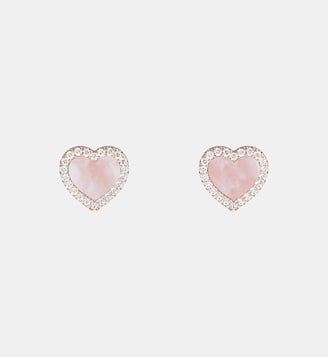 Boucles D'Oreilles Cœur - APM Monaco - Rose