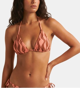 Haut de bikini triangle Stromboli - Robin Collection - Multicolore