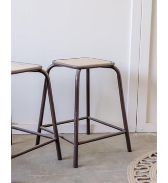 Tabouret industriel Axel N°5 - Produit chiné - Debongout - Noir