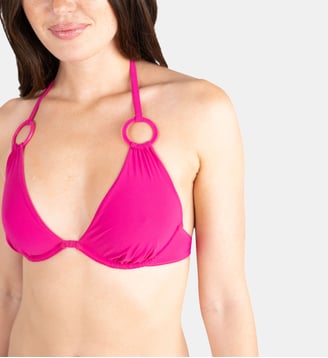 Maillot de bain, soutien-gorge à armatures et décolleté plongeant COPACABANA - Passionata - Rose