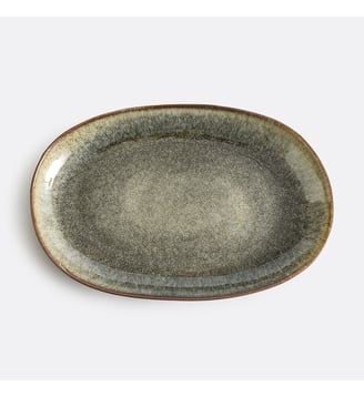 Plat en grès émaillé 43x28cm La Redoute Interieurs
