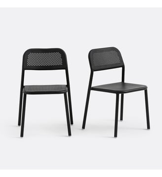 Lot de 2 chaises de jardin aluminium La Redoute Interieurs