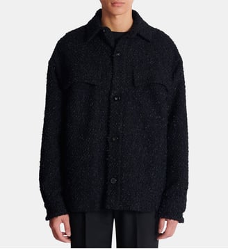 Surchemise en tweed monogramme - Balmain - Black