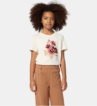 Tee-shirt manches courtes - Chloe Kids - Craie