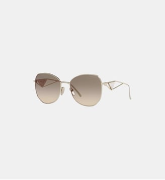 Lunettes de soleil Irrégulier PR 57YS - Prada - Or