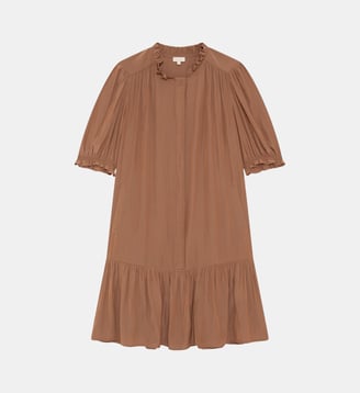 Robe droite et courte à volants - AMALIA - Pablo - Cigare