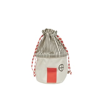 Panier de rangement en coton Mini - OYOY - Rouge
