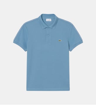 Polo regular fit bandes griffées - Lacoste - Bleu
