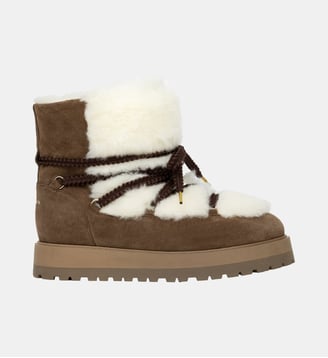 Boots Grand Froid Rivka Cuir Suédé - Bobbies - Kaki