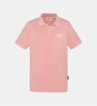 Polo avec logo rétro - Schott - Vieux rose
