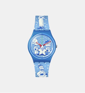 Montre The simpsons Bleu SO28Z126 - Swatch - Bleu