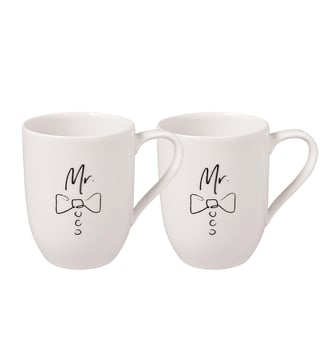 Ensemble de tasses et mugs Mr Mr, 2 pcs - Villeroy & Boch - Blanc