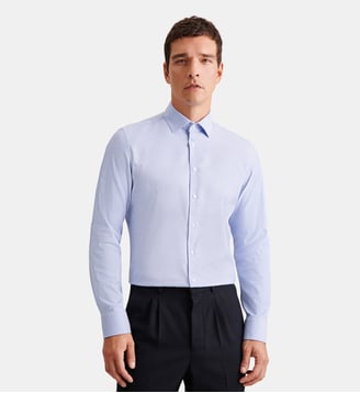 Chemise d'affaires Manche longue Shaped Col Kent - Seidensticker - Bleu