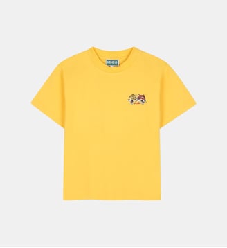 Tee-shirt manches courtes - Kenzo Kids - Jaune sport