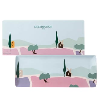 Plat à Cake 40 X 16 Cm - Destination - Degrenne - Rose