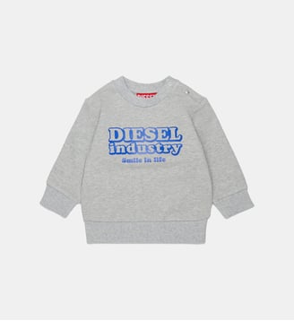 Sweat-shirt col rond avec logo - Diesel Kids - Gris