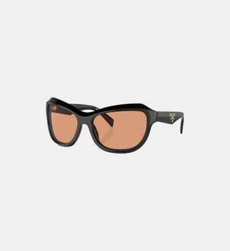 Lunettes de soleil Papillon PR A27S - Prada - Noir