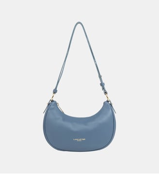 Petit sac besace Donna Aria en cuir - Lancaster - Bleu