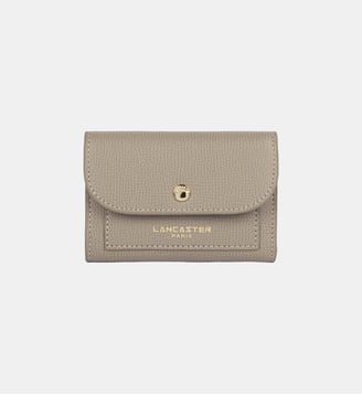 Portefeuille Sierra PM en cuir - Lancaster - Galet