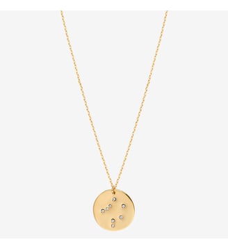 Collier doré balance - galaxie - Balance - Caroline Najman - Cristal blanc