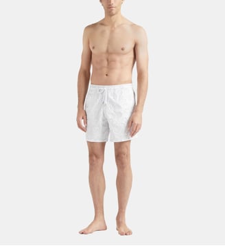 Maillot de bain Ronde des tortues jacquard - Vilebrequin - Blanc