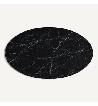 Plateau de table ellipse en marbre L170 cm - AM.PM - Marbre noir