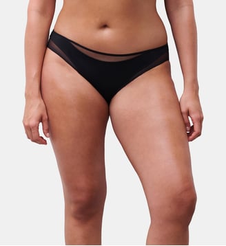 Slip détails tulle - Chantelle Pulp - Noir