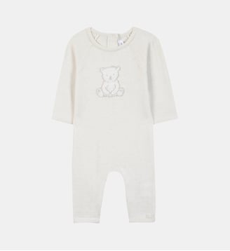 Combinaison longue -  coton broderie - Tartine Et Chocolat - Ecru