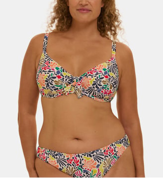 Haut de maillot de bain avec armatures - Imprimé tropico blanc - Simone Pérèle - Blanc