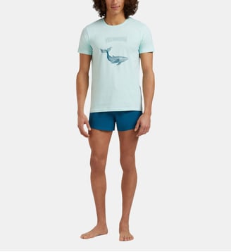 T-shirt en coton organique Whales - Vilebrequin - Bleu clair