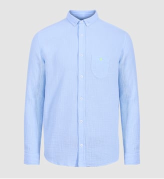 Chemise slim en coton - Gili's - Bleu clair