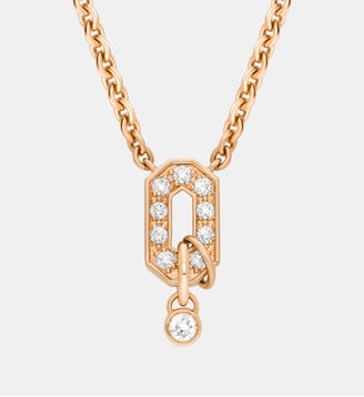 Collier My Way - Or rose et diamants - Statement - Or rose